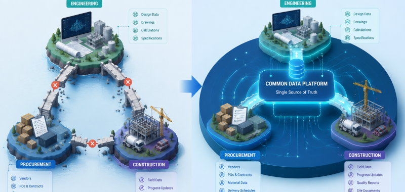 How to Eliminate Data Silos Between Engineering, Procurement & Construction Teams